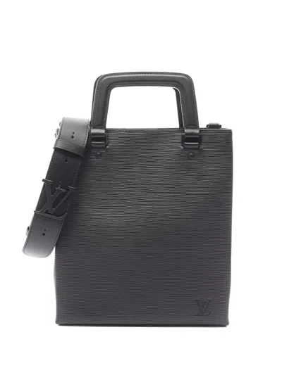 Pre-owned Louis Vuitton Leather Tote Bag In Black