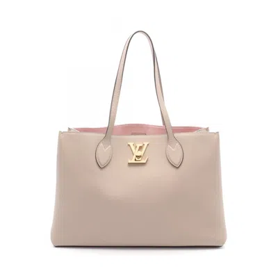 Pre-owned Louis Vuitton Leather Tote Bag () In Beige