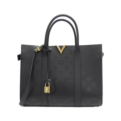 Pre-owned Louis Vuitton Leather Tote Bag () In Black
