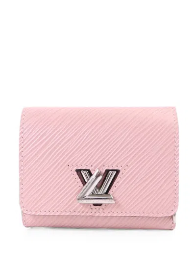 Pre-owned Louis Vuitton Leather Trifold Wallet In Pink