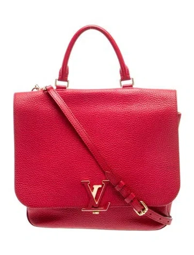 Pre-owned Louis Vuitton Leather Volta Mm In Red