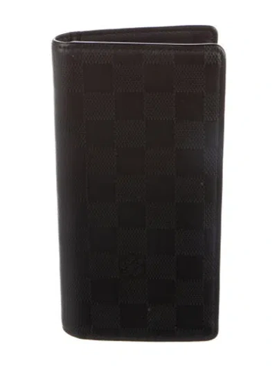 Pre-owned Louis Vuitton Leather Wallet In Black