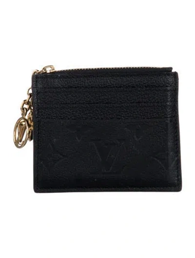 Pre-owned Louis Vuitton Leather Wallet In Black
