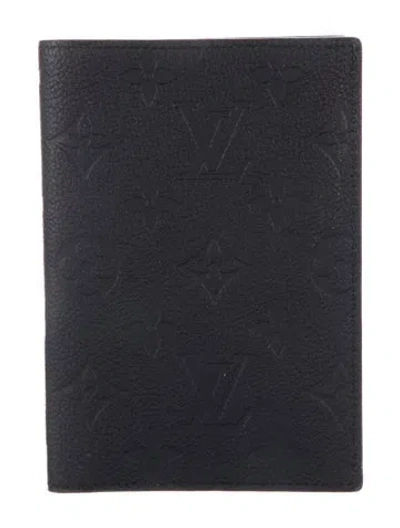 Pre-owned Louis Vuitton Leather Wallet In Black