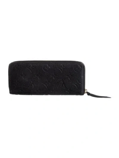 Pre-owned Louis Vuitton Leather Wallet In Black