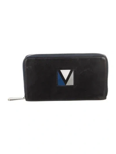 Pre-owned Louis Vuitton Leather Wallet In Black