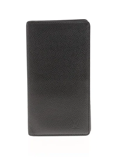 Pre-owned Louis Vuitton Leather Wallet In Black
