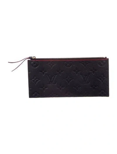 Pre-owned Louis Vuitton Leather Wallet In Blue