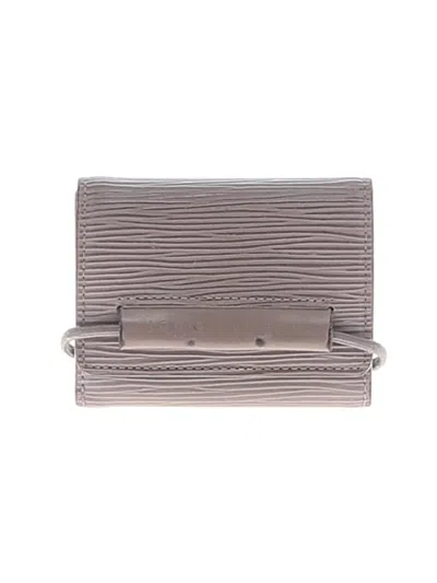 Pre-owned Louis Vuitton Leather Wallet In Gray