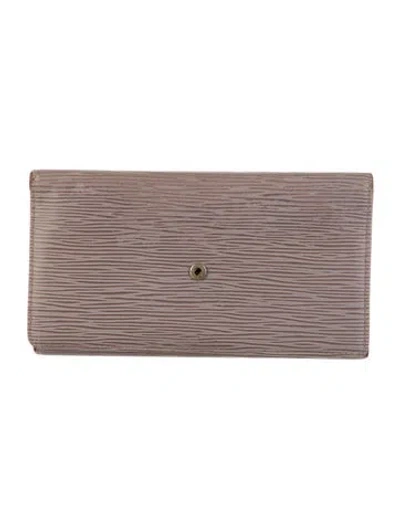 Pre-owned Louis Vuitton Leather Wallet In Neutral