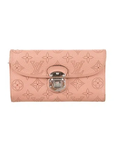 Pre-owned Louis Vuitton Leather Wallet In Pink