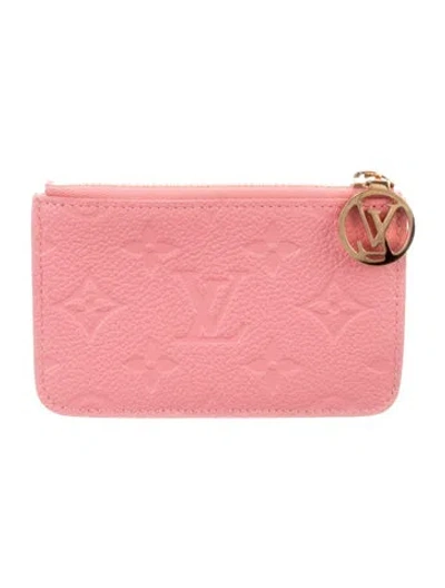 Pre-owned Louis Vuitton Leather Wallet In Pink