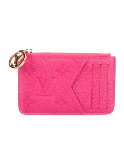 Pre-owned Louis Vuitton Leather Wallet In Pink