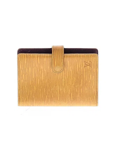 Pre-owned Louis Vuitton Leather Wallet In Yellow