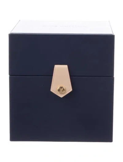 Pre-owned Louis Vuitton Leather Watch Box In Blue