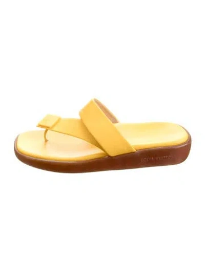 Pre-owned Louis Vuitton Leather In Yellow
