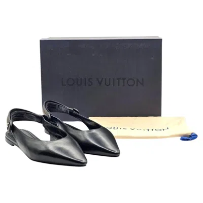 Pre-owned Louis Vuitton Legacy Slingback Ballerina Flats Black Eu 36.5 Us 6.5 - Nwb