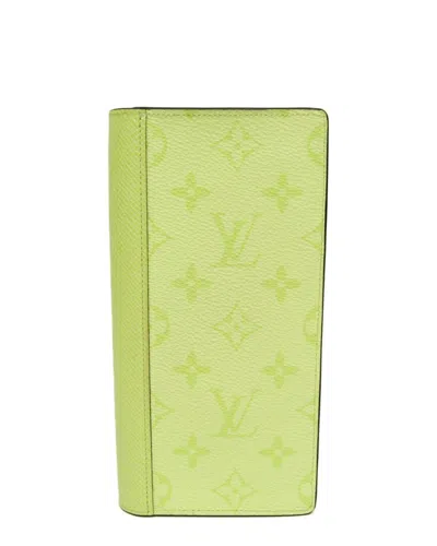 Louis Vuitton Lemon Yellow Taigarama Bi-fold Wallet (authentic Pre-loved)