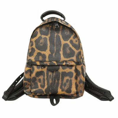 Pre-owned Louis Vuitton Leopard Backpack () In Brown