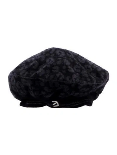 Pre-owned Louis Vuitton Leopard Beret In Multi