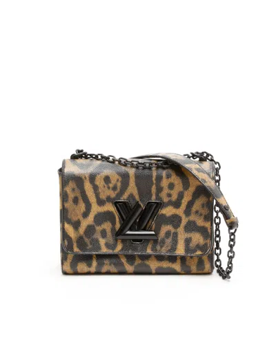 Pre-owned Louis Vuitton Leopard Twist Mm Bag In Multi