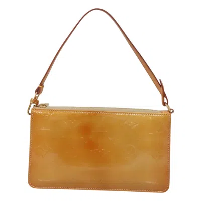 Pre-owned Louis Vuitton Lexington Beige Patent Leather Clutch Bag ()