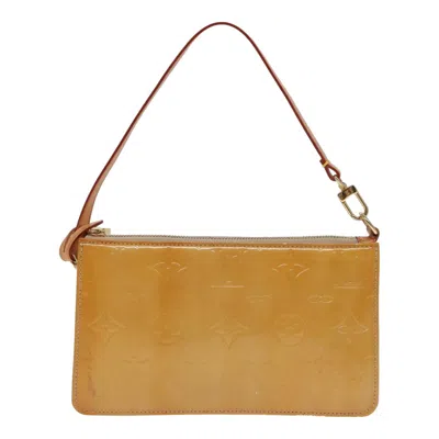 Pre-owned Louis Vuitton Lexington Beige Patent Leather Clutch Bag ()