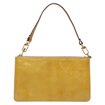 Pre-owned Louis Vuitton Lexington Beige Patent Leather Clutch Bag ()