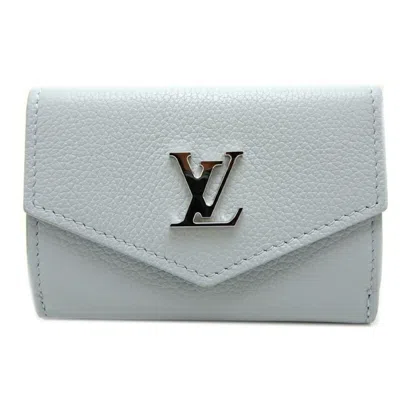 Pre-owned Louis Vuitton Light Blue Leather Wallet (bi-fold) ()