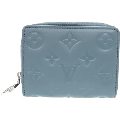 Pre-owned Louis Vuitton Light Blue Leather Wallet (bi-fold) ()