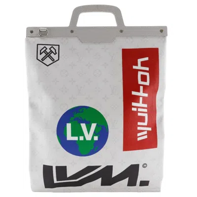 Pre-owned Louis Vuitton Light Gray Handbag Tote Bag ()