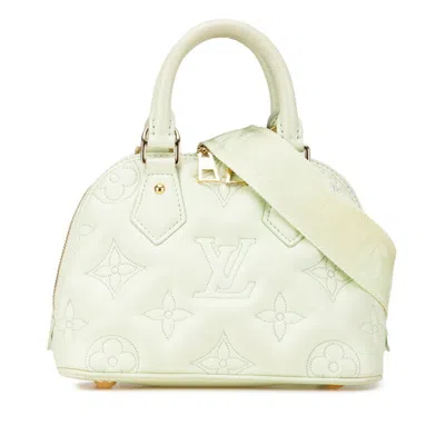 Pre-owned Louis Vuitton Light Green Leather Handbag Shoulder Bag ()
