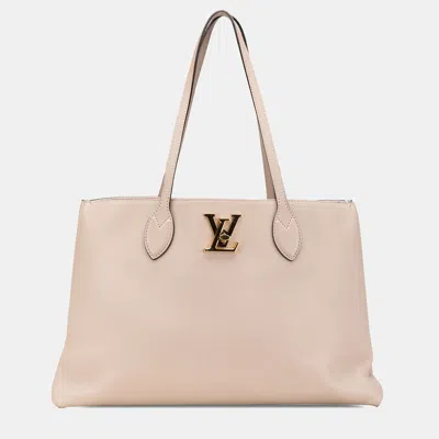 Pre-owned Louis Vuitton Pink Lockme Shopper Tote