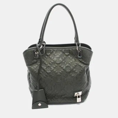 Pre-owned Louis Vuitton Lilia Pm Tote Bag Monogram Antia Leather Bronze In Green
