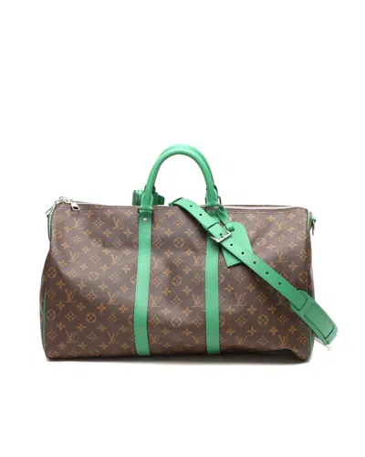 Pre-owned Louis Vuitton Limited Edition Monogram Keepall Bandoulière 50 Weekend Bag In Multi