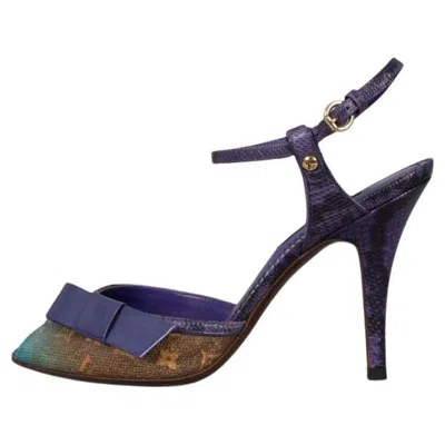 Pre-owned Louis Vuitton Limited Edition Purple Flash Jokes Sandals Sz.37