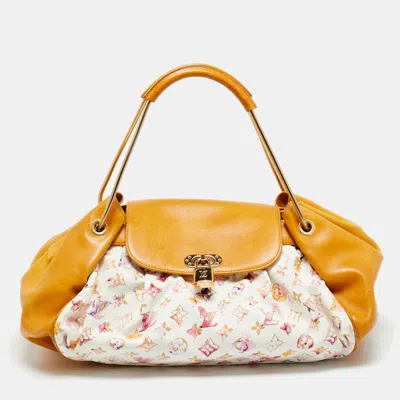 Pre-owned Louis Vuitton Limited Edition Richard Prince Monogram Watercolor Canvas Aquarelle Jamais Bag In Multi