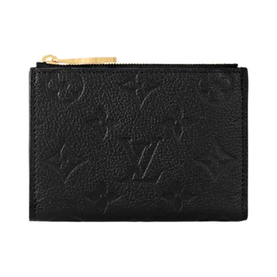 Pre-owned Louis Vuitton Lisa Wallet 'black Monogram Embossed Empreinte Cowhide Leather' | Women's Size Onesize
