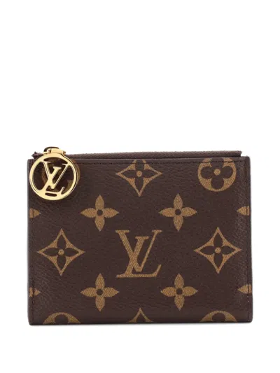 Pre-owned Louis Vuitton Lisa Wallet Monogram Canvas Small Wallets In Brown