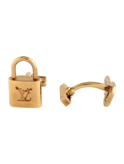 Pre-owned Louis Vuitton Lock & Key Cufflinks In Multicolor