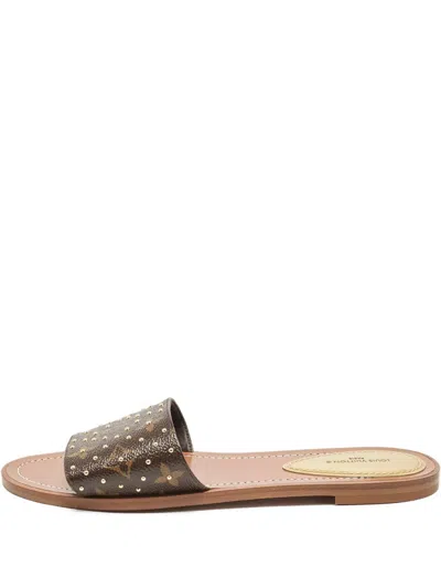 Pre-owned Louis Vuitton Lock It Sandals