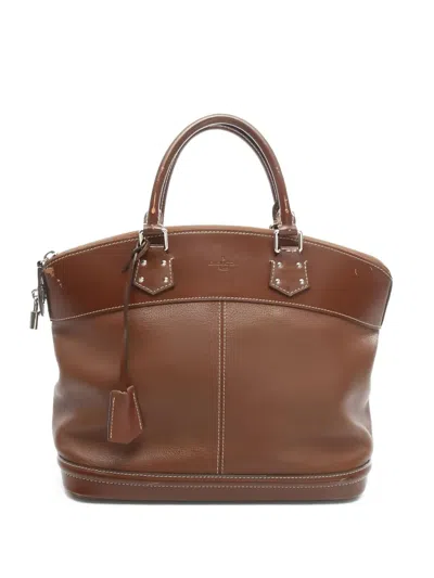 Pre-owned Louis Vuitton Lock It Tote Bag In Brown