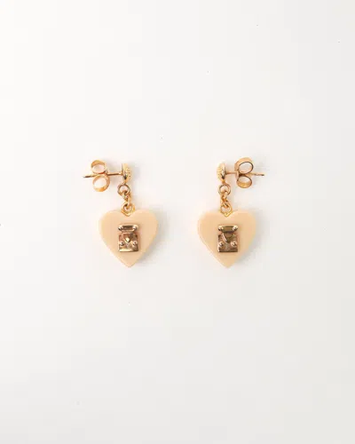 Pre-owned Louis Vuitton Lock Me Heart Earrings
