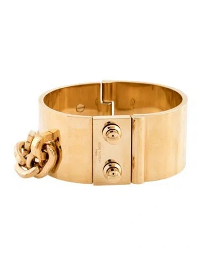 Pre-owned Louis Vuitton Lock Me Manchette Bracelet, 6.5" In Multicolor