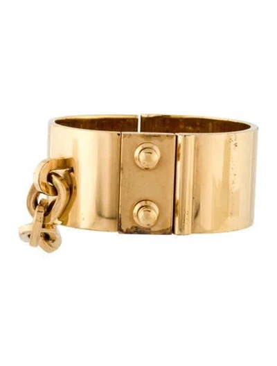 Pre-owned Louis Vuitton Lock Me Manchette Cuff Bracelet, 6.75" In Multicolor