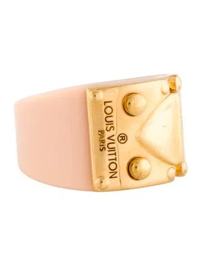 Pre-owned Louis Vuitton Lock Me Ring In Neutral