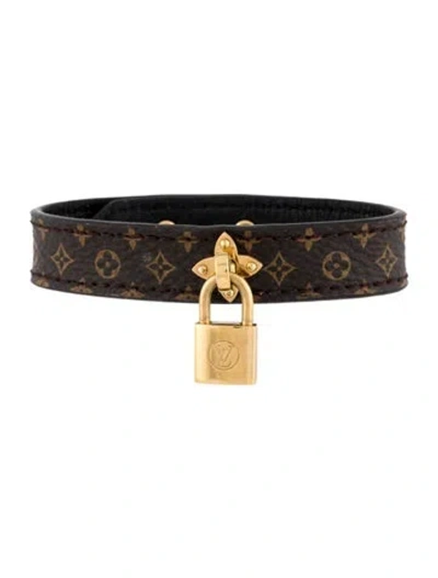 Pre-owned Louis Vuitton Lockingram Charm Bracelet, 6.5" In Multi
