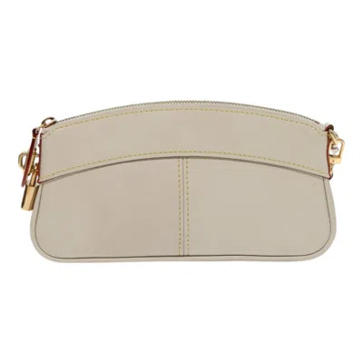 Pre-owned Louis Vuitton Lockit Beige Leather Clutch Bag ()
