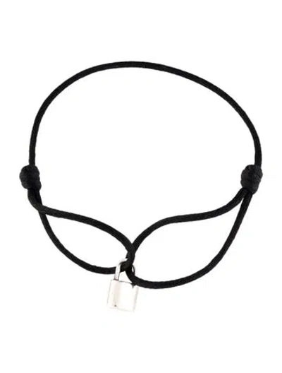 Pre-owned Louis Vuitton Lockit Bracelet, 9.75" In Black