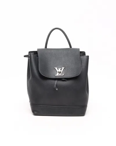 Pre-owned Louis Vuitton Lockme Backpack In Black